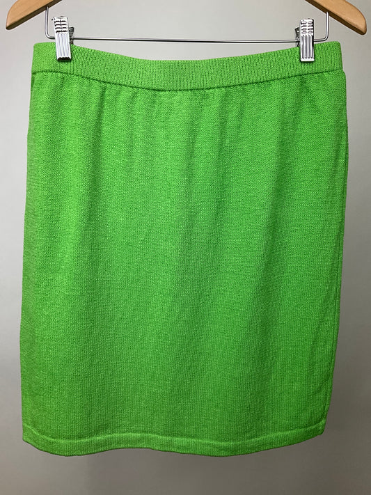 ST JOHN COLLECTION LIME SKIRT SZ 10