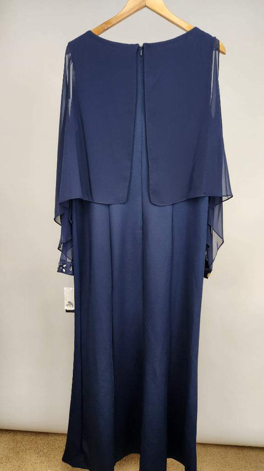 SLNY NAVY GOWN SZ 18 NWT