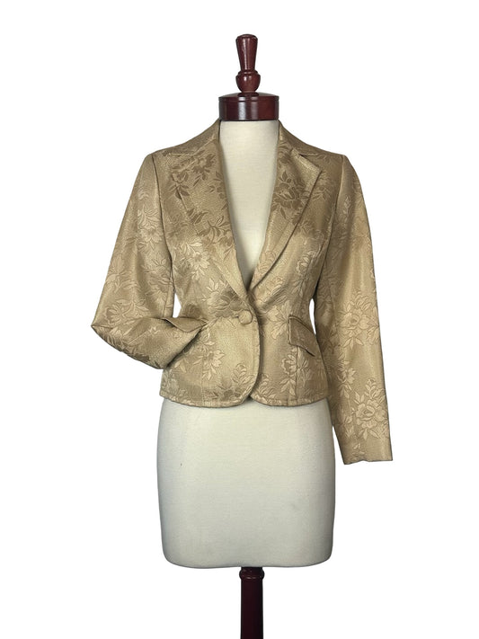 STYLE & CO TAN BLAZER SZ 4
