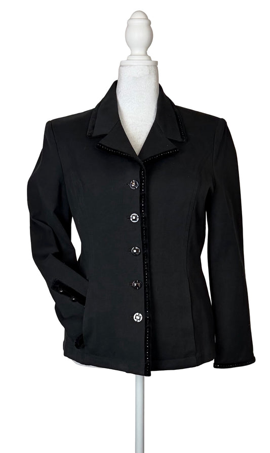 ST JOHN SPORT BLACK BLAZER SZ M