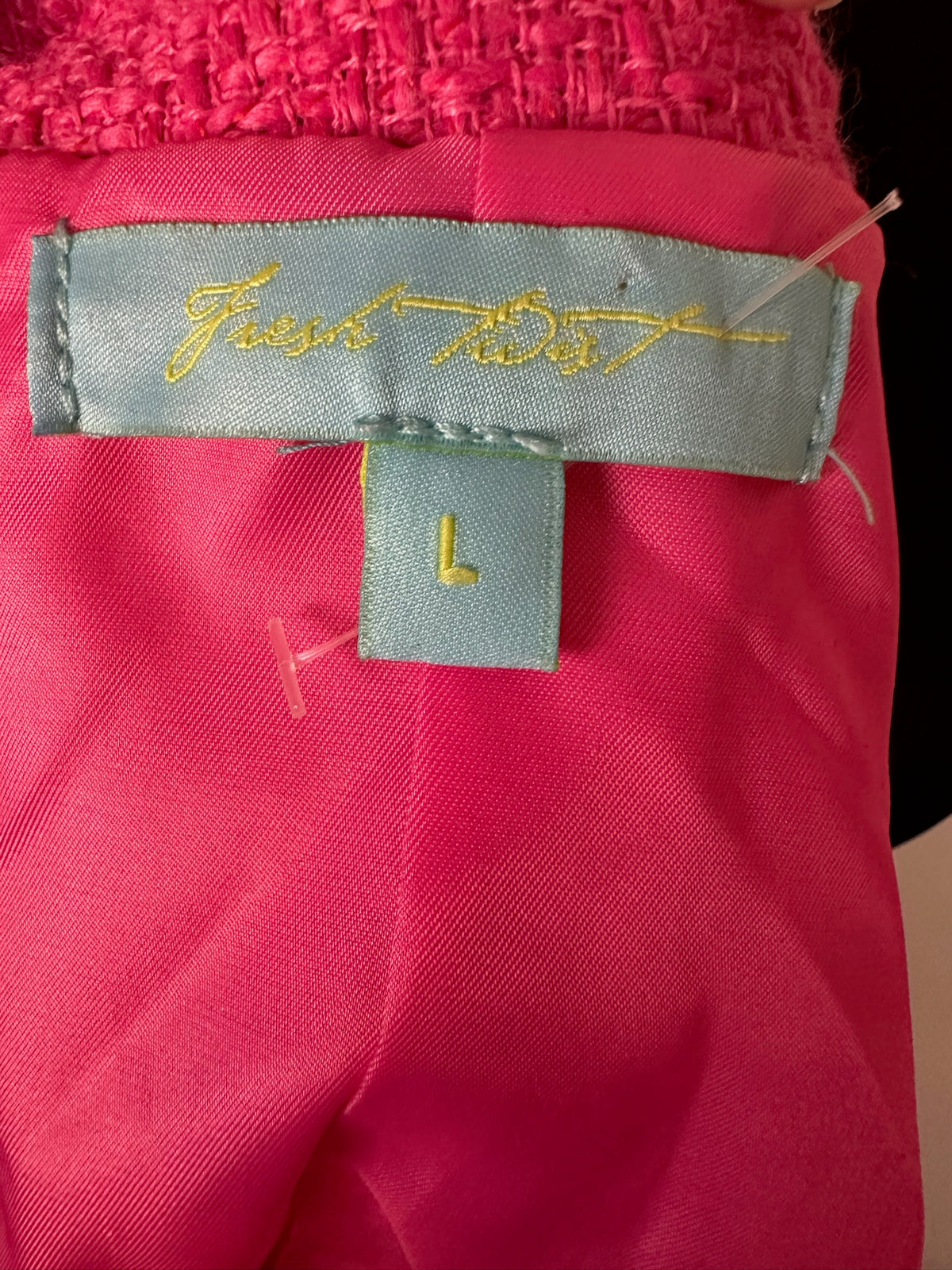 FRESH TWIST HOT PINK TWEED BLAZER