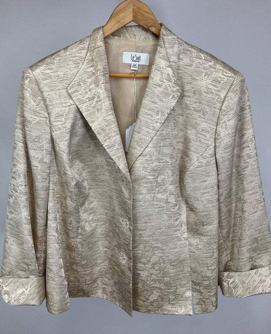 LE SUIT GOLD SKIRT SUIT SZ 24W