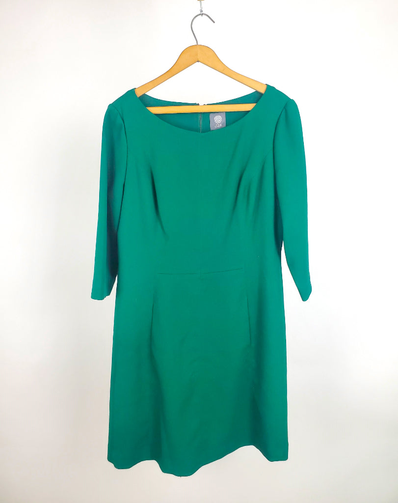VINCE CAMUTO GREEN DRESS SZ 16 VINCE CAMUTO GREEN DRESS SZ 16