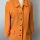 ST JOHN COLLECTION ORANGE SKIRT SUIT SZ 8-12.