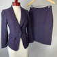 ST JOHN COUTURE PURPLE SKIRT SUIT SZ 2