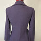 ST JOHN COUTURE PURPLE SKIRT SUIT SZ 2