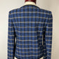 ST JOHN COLLECTION BLUE/WHITE BLAZER SZ 6