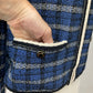 ST JOHN COLLECTION BLUE/WHITE BLAZER SZ 6