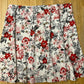 NOTATIONS ORANGE/BLACK FLORAL SKIRT S 3X