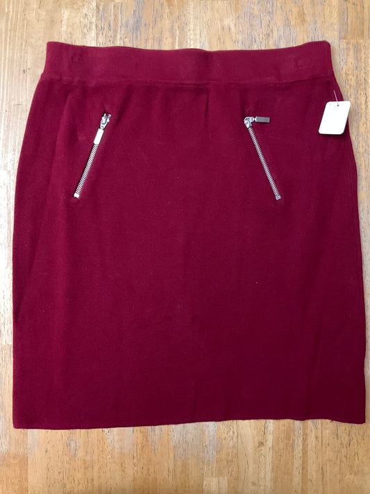 ALFANI RED SKIRT SZ L