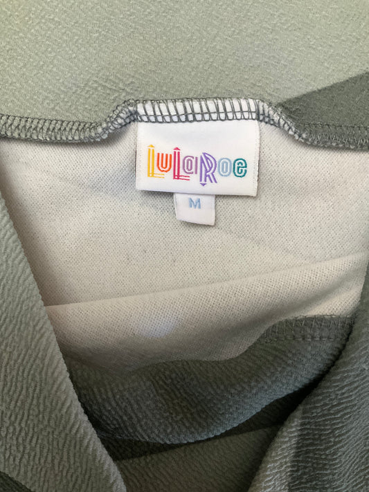 LULAROE GRAY/SAGE SKIRT S M