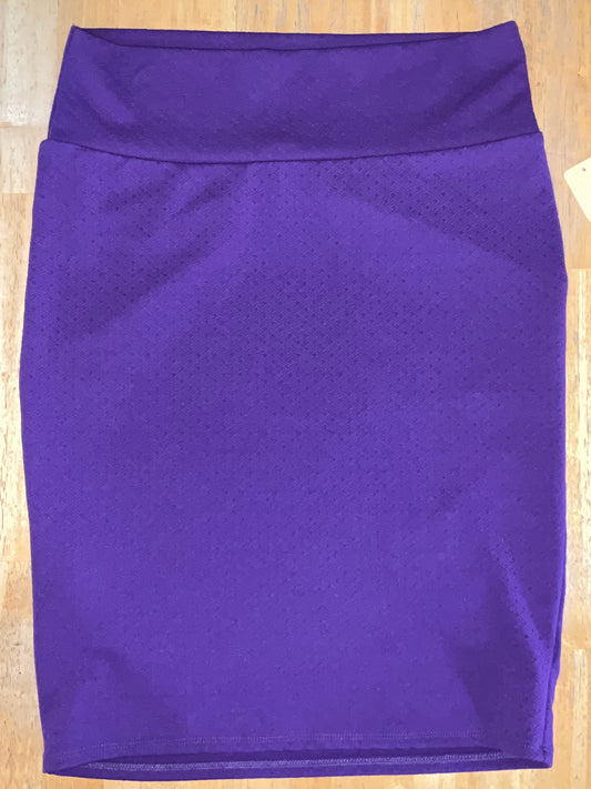 LULAROE PURPLE SKIRT SZ L