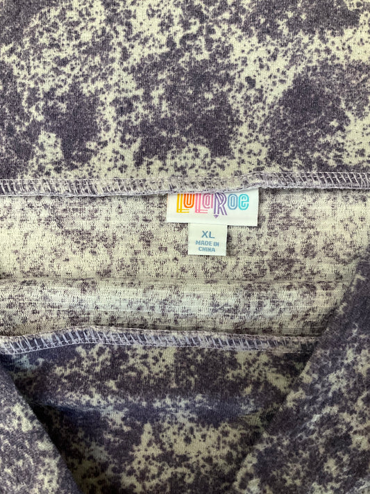 LULAROE PURPLE/GRAY PENCIL SKIRT S XL