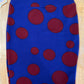 NWT LULAROE BLUE/BURGUNDY SKIRT SIZE SM