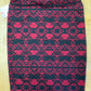 LULAROE RED BLACK SKIRT SZ S