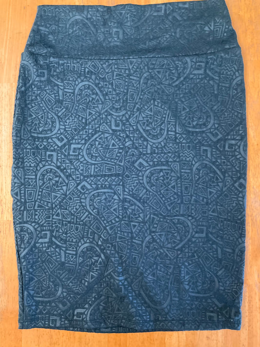 LULAROE TEAL SKIRT SZ S