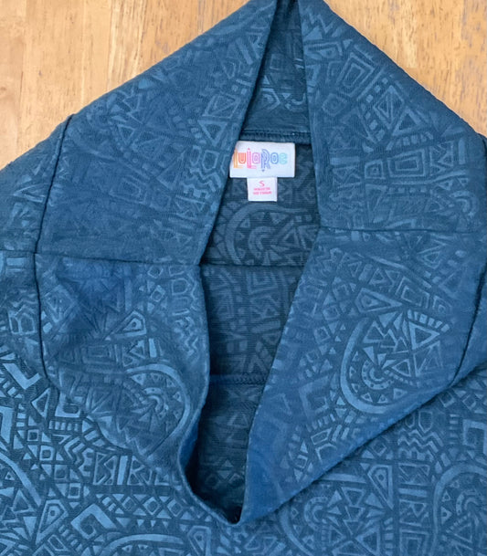 LULAROE TEAL SKIRT SZ S