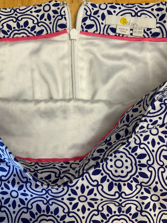 BODEN BLUE/YELLOW/PINK SKIRT SZ 16