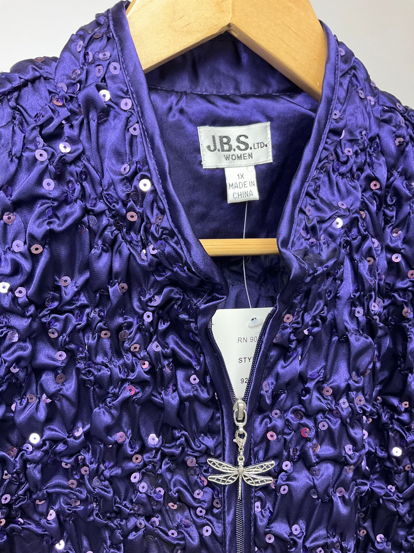 J.B.S. Ltd PURPLE JACKET SZ 1X