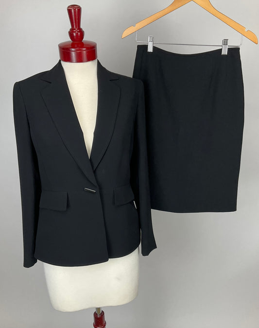 KASPER BLACK SKIRT SUIT SZ 4