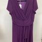 R & M RICHARDS WINE DRESS SZ 18W