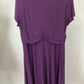 R & M RICHARDS WINE DRESS SZ 18W