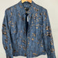 TONI MORGAN BLUE COPPER BLAZER SZ L