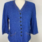 ST JOHN  COLLECTION BLUE BLAZER SZ 12