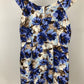 BANANA REPUBLIC BLUE/WHITE/BROWN DRESS SZ 14