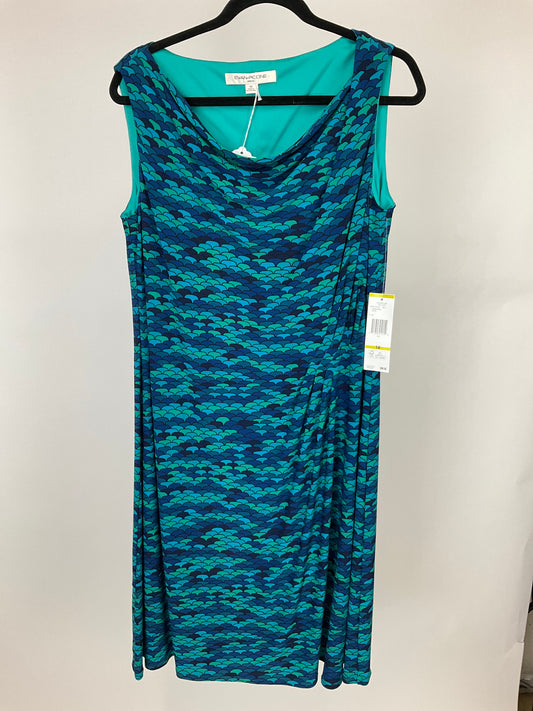 EVAN-PICONE GREEN/BLUE DRESS SZ 14