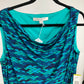EVAN-PICONE GREEN/BLUE DRESS SZ 14