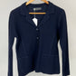 HERMIT GEIST BLUE KNIT BLAZER SZ S