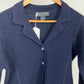 HERMIT GEIST BLUE KNIT BLAZER SZ S