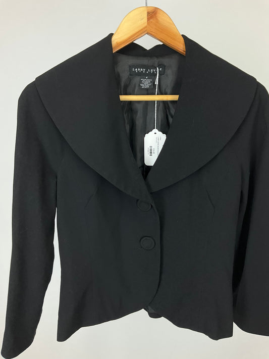 LARRY LEVINE BLACK BLAZER SZ 4