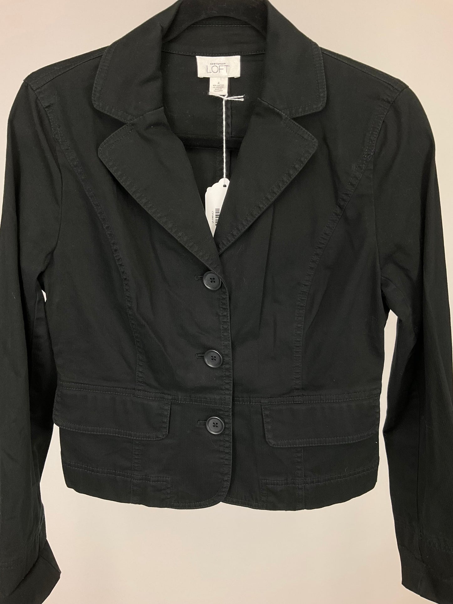 ANN TAYLOR LOFT BLACK BLAZER SZ 4