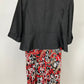 LE BOS BLACK/ORANGE DRESS SUIT SZ 18W