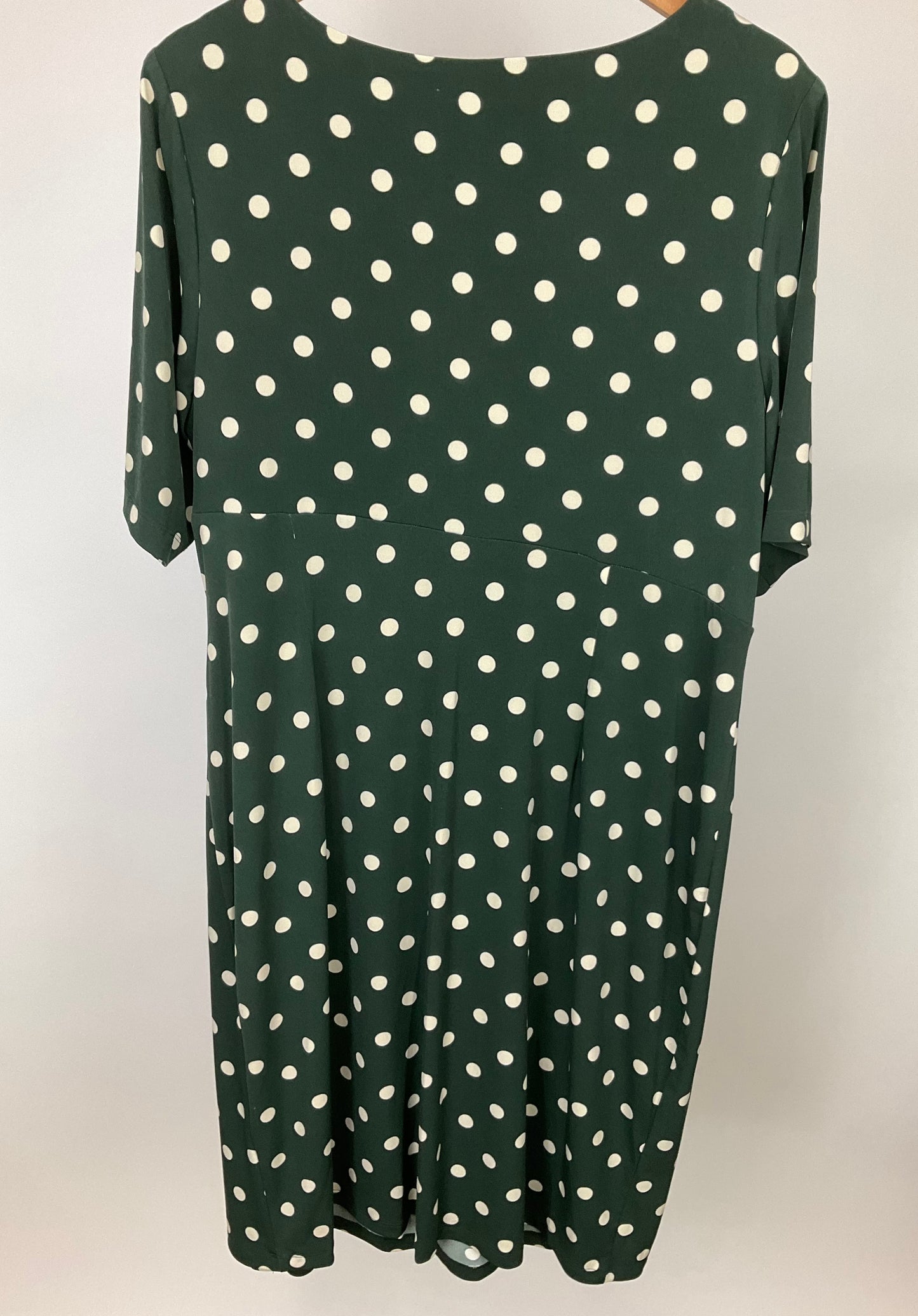 CONNECTED APPAREL GREEN CREAM DRESS SZ 18W