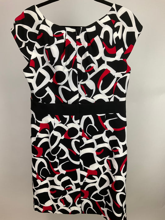 JESSICA HOWARD RED/BLACK/WHITE DRESS SZ 14