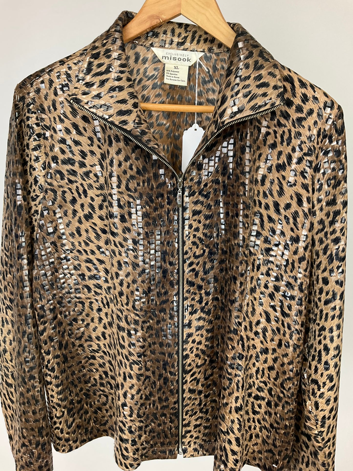 MISOOK TAN BLACK JACKET SZ XL