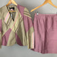DANA BUCHMAN PINK/GREEN SKIRT SUIT SZ 2/4
