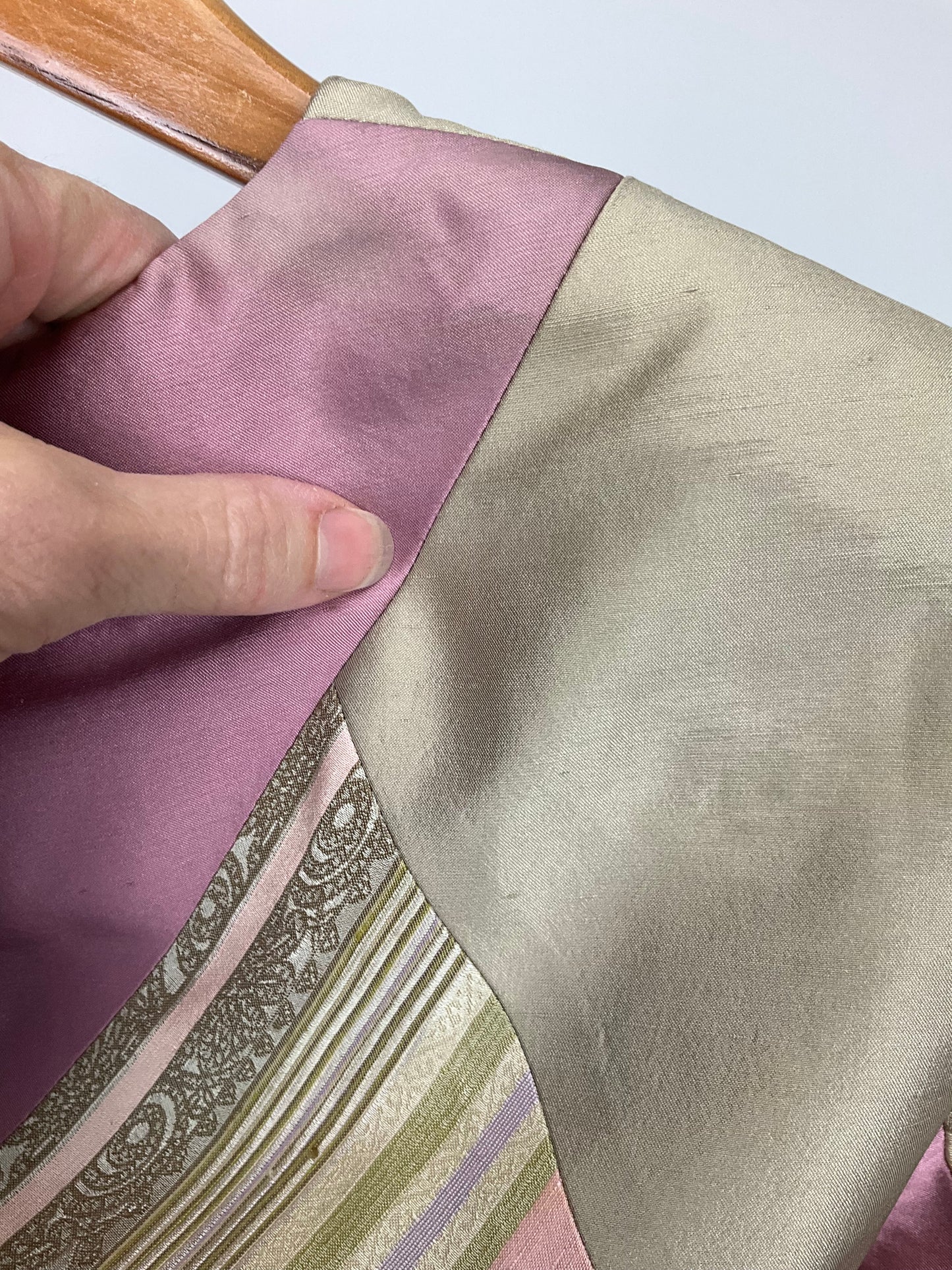 DANA BUCHMAN PINK/GREEN SKIRT SUIT SZ 2/4