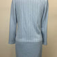 ST JOHN COLLECTION BLUE SKIRT SUIT SZ 4/6