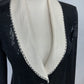 ST JOHN COUTURE BLACK/WHITE BLAZER SZ 2