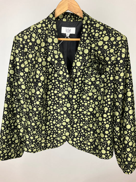 LE SUIT WOMAN GREEN/BLACK BLAZER 22W