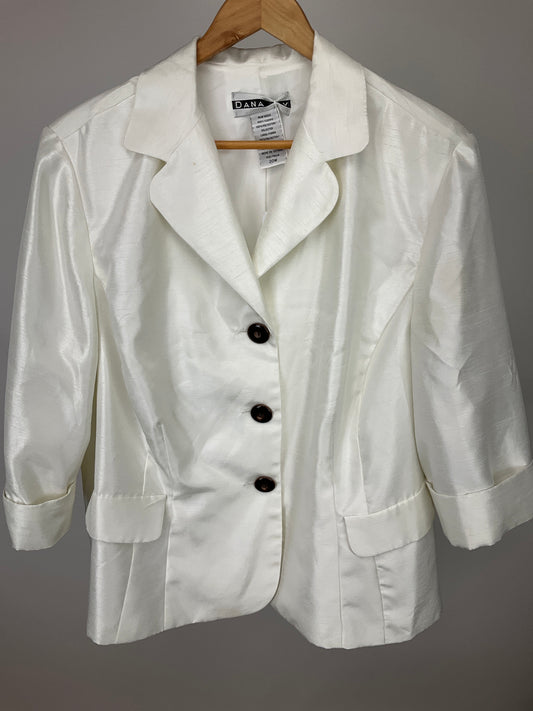 DANA KAY WHITE BLAZER SZ 20W