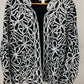 COLDWATER CREEK BLK/WHITE BLAZER SZ 2X