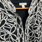 COLDWATER CREEK BLK/WHITE BLAZER SZ 2X
