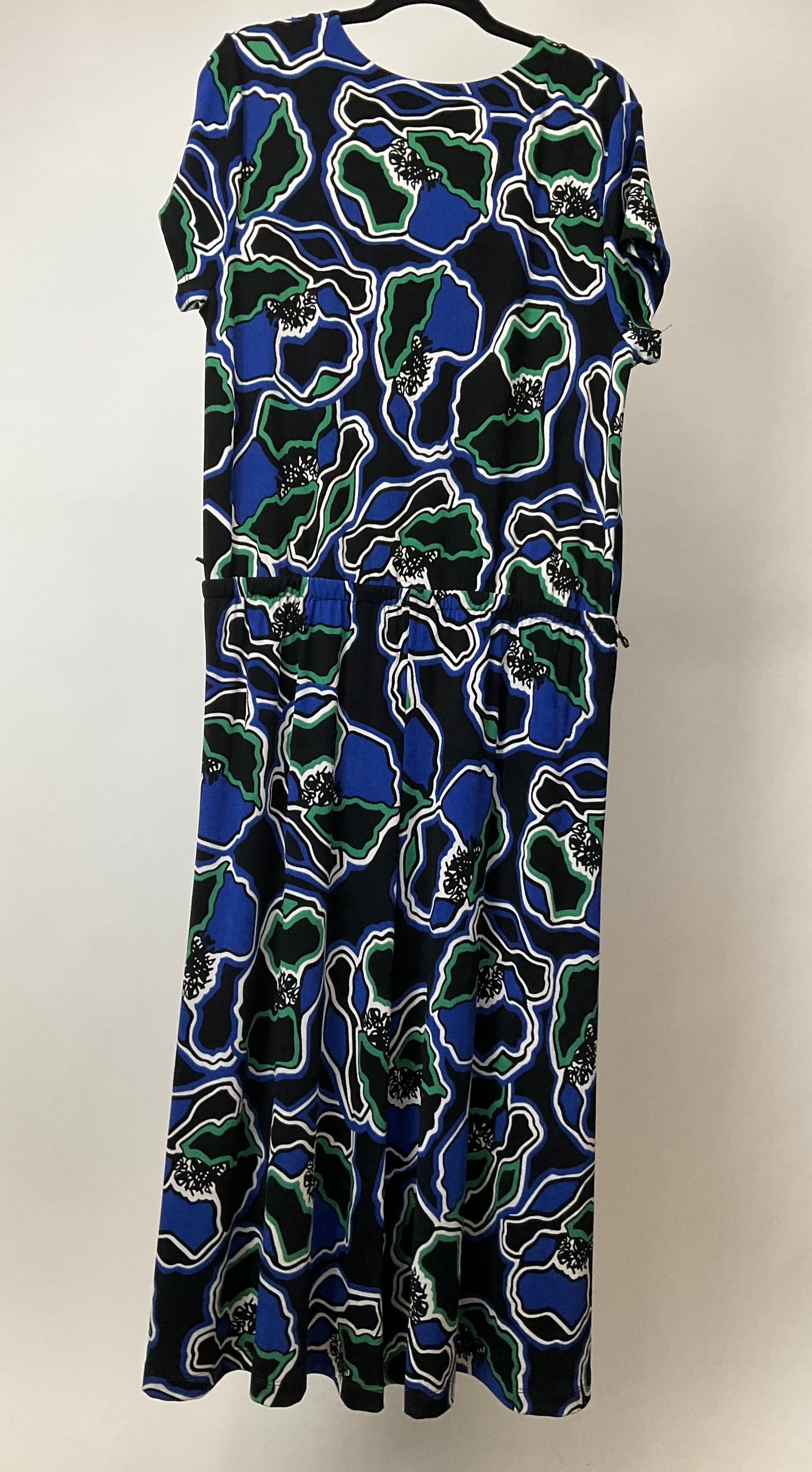 CHICO'S BLUE GREEN DRESS SZ 16