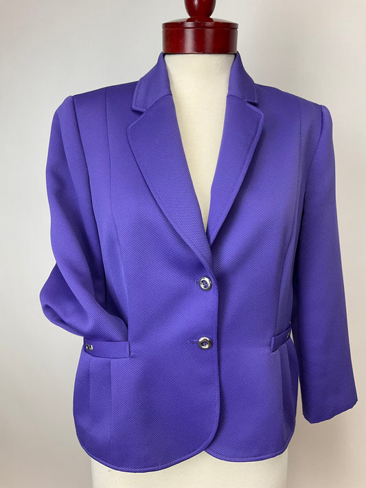 TAHARI PURPLE SKIRT SUIT S 12