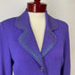 ST JOHN COLLECTION PURPLE BLAZER SZ 10